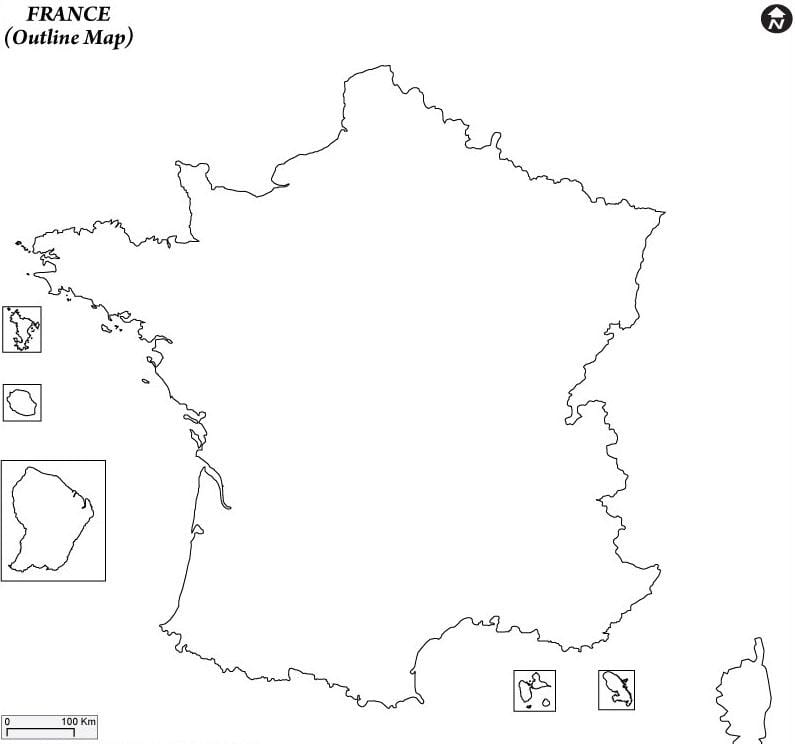 普通法国地图