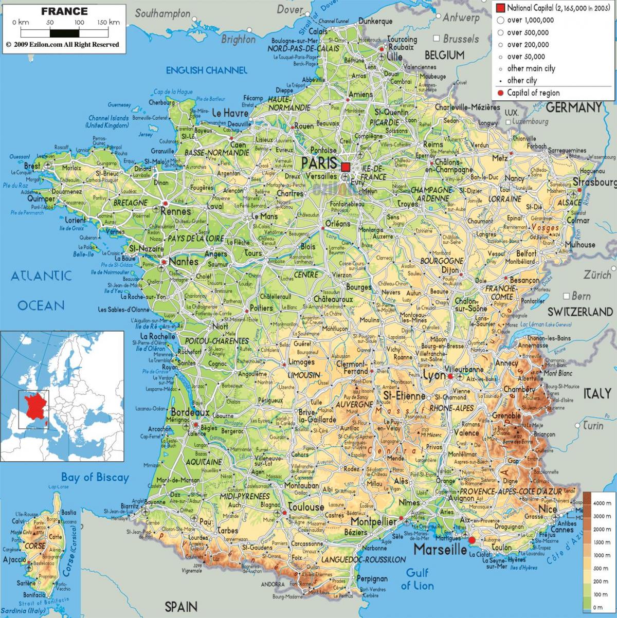那是法国地图上