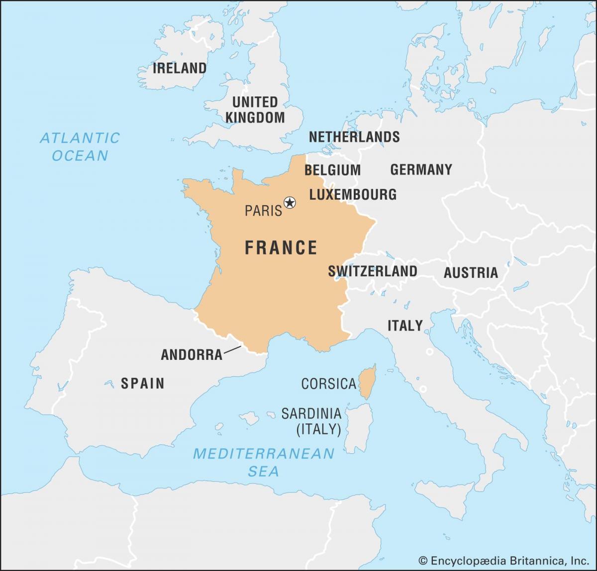 法国欧洲地图