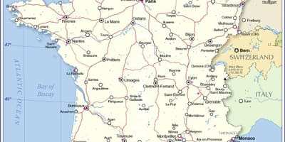 法国机场的地图国际