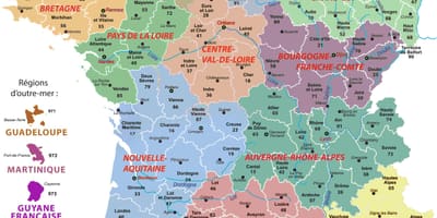 政治地图的法国城市