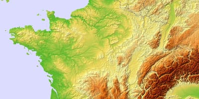 法国地图的地形